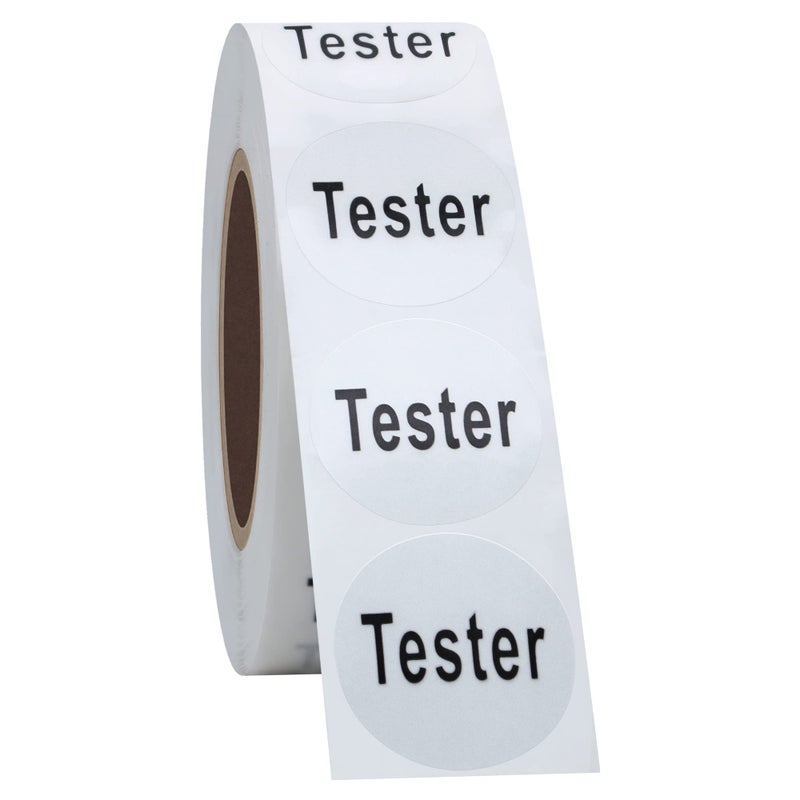 Hybsk Clear Cosmetic Tester Labels 20mm Round Total 500 Per Roll (Clear) - Image 4